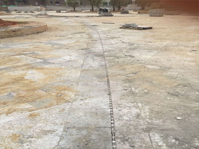 海南?；◢u成品排水溝施工現(xiàn)場(chǎng)